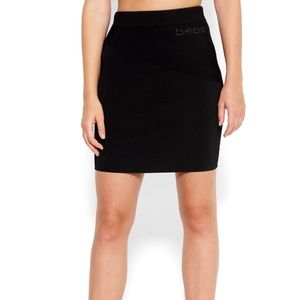 Bebe AMY LOGO BANDAGE MESH MINI SKIRT